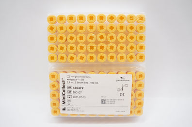 GBO 450472 MiniCollect Tube 0.8 ml Z Serum Separator - Box of 100